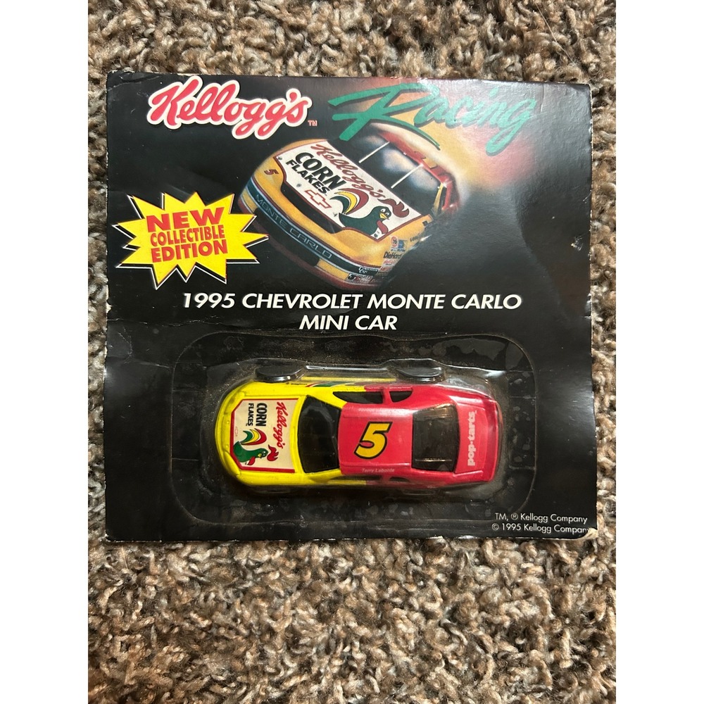 Vintage 1995 Kelloggs Racing Terry Labonte 5 Chevrolet Monte Carlo Mini Car NIP